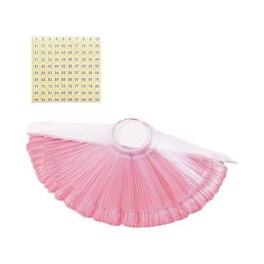 Imagem de Expositores De Unhas 80 50 20 Peças, Amostras De Pontas De Unha, Placa