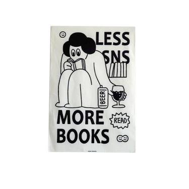 Imagem de Tapeçaria Menos SNS Mais livros Motivacional 100x150cm Poliéster