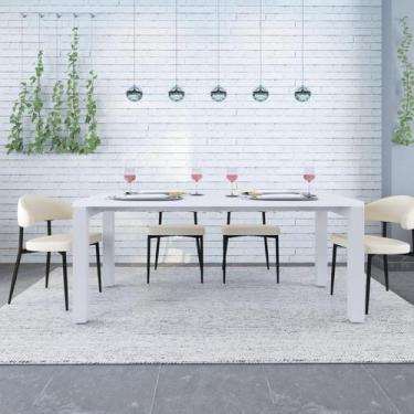 Imagem de Mesa de Jantar Bronx U 180cm Est.Branca - Metalig