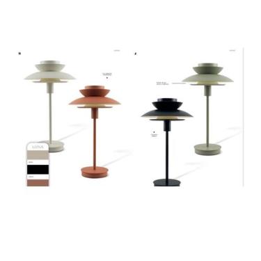 Imagem de Abajur luminária de mesa lotus 1xe27 30cm diam metal bivolt studioluce