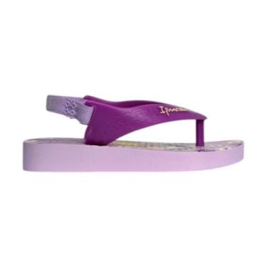 Imagem de Chinelo Infantil Ipanema Turma Da Mônica Com Elástico, Lilás, 23