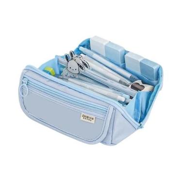 Imagem de Estojo De Lápis Prismático De Grande Capacidade, Bolsa De Material Esc