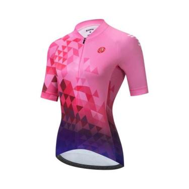 Imagem de Vendull Short Sleeve Cycling Jersey para Mulheres, Mountain Bicycle Ve