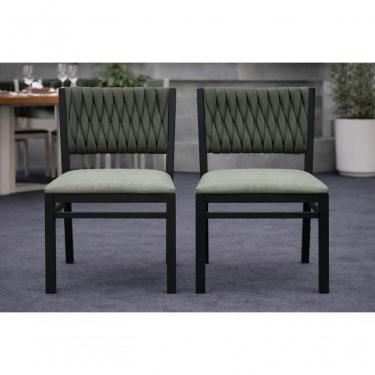 Imagem de Kit 2 Cadeiras Externa Corda Náutica Verde Pto Milon Solare