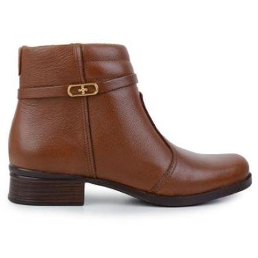 Imagem de Bota Feminina Pegada Couro Nature Marrom Pinhão - 282014-03-Feminino