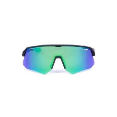 Imagem de Óculos de Sol Zeiq Esportivo Hybrid Lente Azul e Verde-Unissex