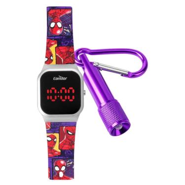Imagem de Relógio Condor Masculino Ref: Cohb21aaj/k8r Infantil LED Homem Aranha