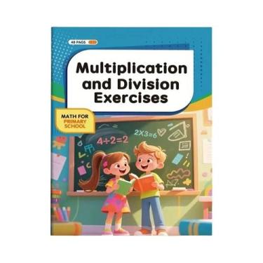Imagem de Livro De Exercícios De Tabuada De Multiplicação Para Crianças Com 48 P