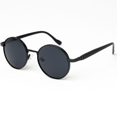 Imagem de Óculos de Sol Redondo Vintage Premium UV400-Masculino