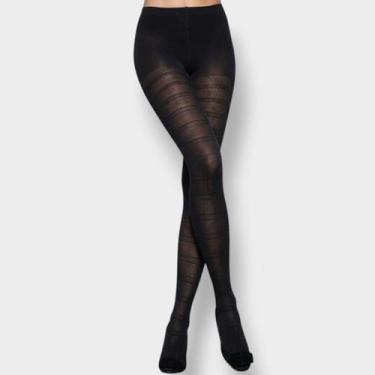 Imagem de Meia Calça Scala Fio 30 Sem Costura Seamless, Preto, Único