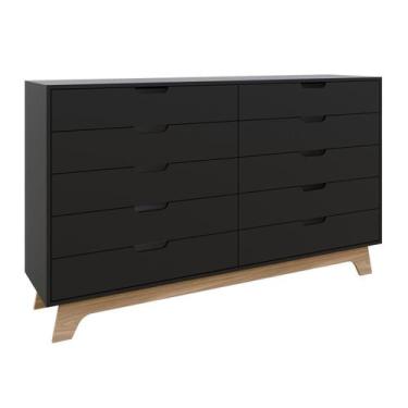 Imagem de Cômoda Alice 10 Gavetas em 100% Mdf Yescasa