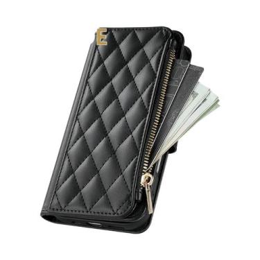 Imagem de Capa Carteira De Couro Pequena Para Samsung Galaxy A07 A15 A16 A17 A34