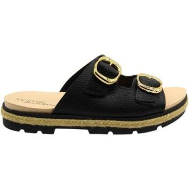 Imagem de Tamanco Plataforma Baixa Slide Modare Ultra Conforto Fivela Entressola Tramada Feminino...
