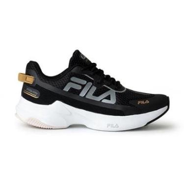 Imagem de Tênis Fila Recovery Feminino Preto e Cinza-Feminino
