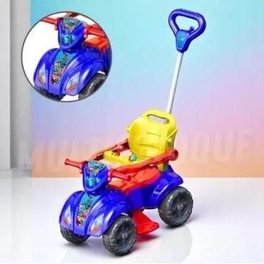 Imagem de Quadriciclo Infantil Dog Menino Azul  Passeio Seguro e Confortável - K