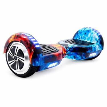 Imagem de Hoverboard Skate Eletrico Com LED Rodas 100kg Overboard MODELO:MPE-655