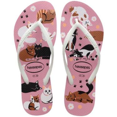 Imagem de Chinelo havaianas infantil slim pets animais, 23/24, Rosa chiffon