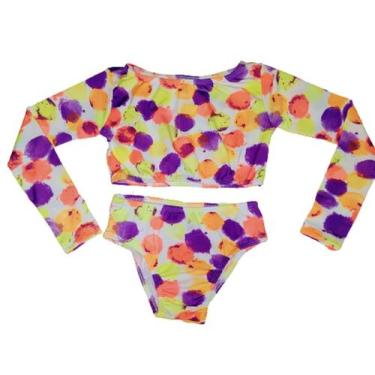Imagem de Biquini infantil manga longa Estampado - GM Moda Praia, 4