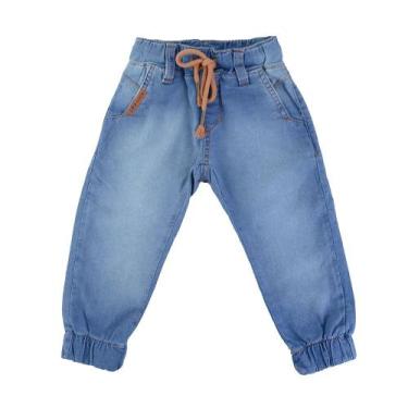 Imagem de Calça Infantil Masculina Dipopini Jogger Azul - CPM182, 02, Azul