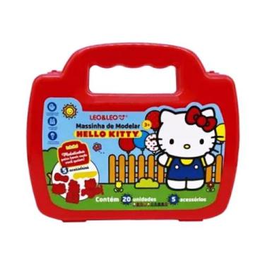 Imagem de Hello Kitty Maleta com Massinha de Modelar 10 Cores Leo&Leo