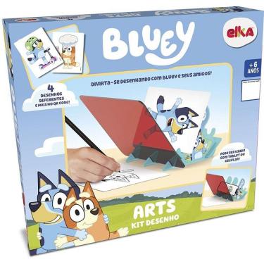 Imagem de Kit de Desenho e Colorir Bluey Arts com Personagens da Série 6+ Anos Elka