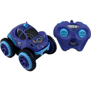 Imagem de Carrinho de Controle Remoto Stitch Space Roller com Capotagem Automática e Pilhas Candide