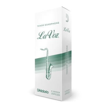 Imagem de Palheta para Sax Tenor La Voz RKC05MH Medium-Hard Corte Americano com 5 Unidades DD Woodwinds