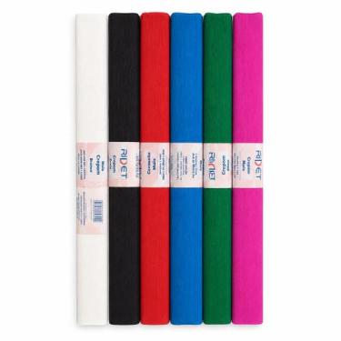 Imagem de Kit 6 unidades Papel Crepom para Artesanato - ridet