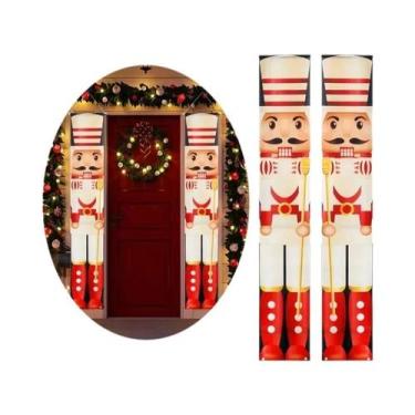Imagem de Banner De Porta Quebra-Nozes Do Papai Noel Decorações De Natal 2025 En
