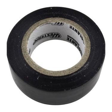 Imagem de Fita Isolante Anti-chamas 19mm X 10m para Fios e Cabos Elétricos Preto Western