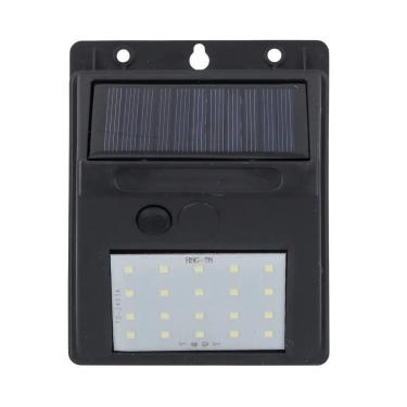 Imagem de Arandela Led Solar Zyon 4W 3000K 180Lms IP65 com Sensor Crepuscular Branco Gaya 9650