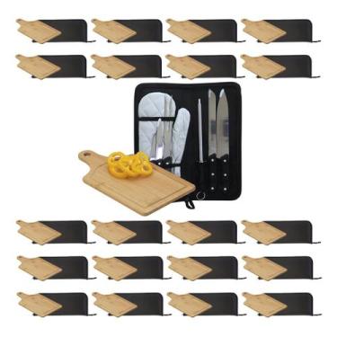 Imagem de Kit 20 Peças - Kit Para Churrasco Completo com Tábua e Luva - XBZ