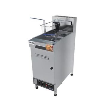 Imagem de Fritadeira Industrial A Gás 20 Litros Zona Fria Inox 110v FIG20 Metvis