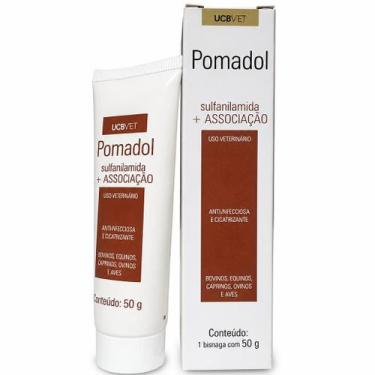 Imagem de Pomadol Pomada Veterinária 50g Cicatrizante para Feridas, Cortes e Les