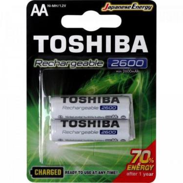 Imagem de Pilha Recarregável Aa 1,2V 2600Mah Toshiba - Com 2 Un