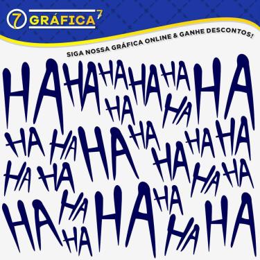 Imagem de Adesivos Hahaha para Paralamas de Moto, Capacete, Bike
