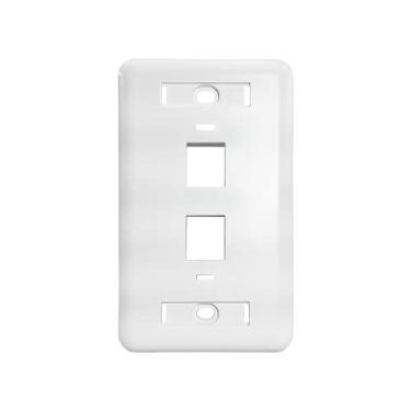 Imagem de Espelho 4x2 P/Keystone Rj11/rj45 C/ 2 Saídas Branco
