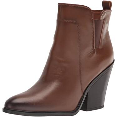 Imagem de Franco Sarto Bota feminina L-Gamble no tornozelo, Couro marrom uísque, 8