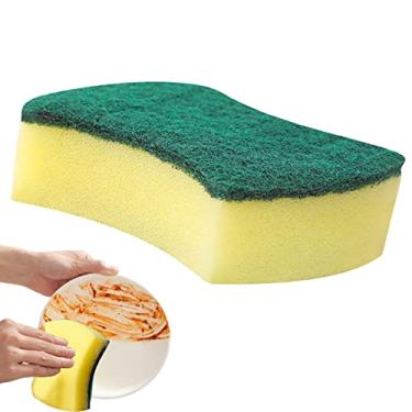 Imagem de Generic Esponja para Lavar Louça, Dupla Face | Esponjas Resistentes para Cozinha e Limpeza