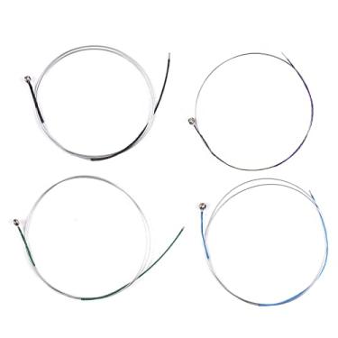 Imagem de 4 peças cordas de violino para 3/4-4/4 violinos magnésio alumínio ferida universal conjunto completo (GDAE) corda de violino