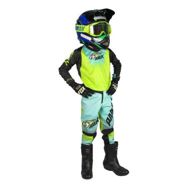 Imagem de Conjunto Infantil Amx Classic Silver Camisa Calça Trilha Motocross