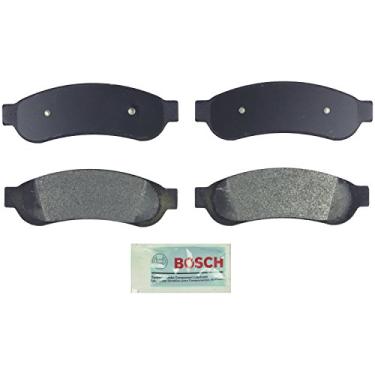 Imagem de BOSCH BE1067 Conjunto de pastilhas de freio a disco semimetálico azul - compatível com Ford F-250 Super Duty, F-350 Super Duty; TRASEIRA