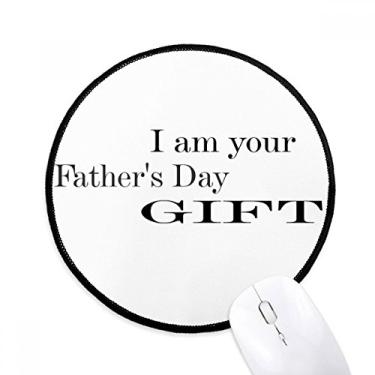 Imagem de DIYthinker Presente pai festival dos pais citação mouse pad desktop escritório tapete redondo para computador