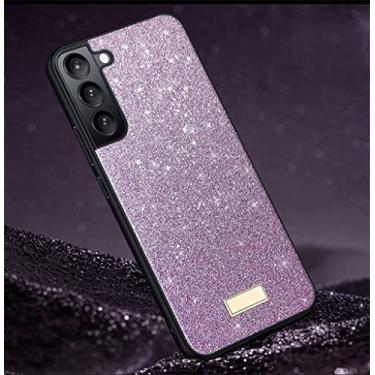 Imagem de Para Samsung Galaxy S22 Ultra S21 Note 20 Ultra Case Luxo Glitter Star Back Cover para iPhone 13 12 11 Pro Max Case, Roxo, Para S20 Ultra