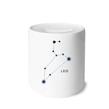 Imagem de DIYthinker Leo Sinal Constelação do Zodíaco Caixa de Dinheiro Caixa de Cerâmica Porta-Moedas Presente