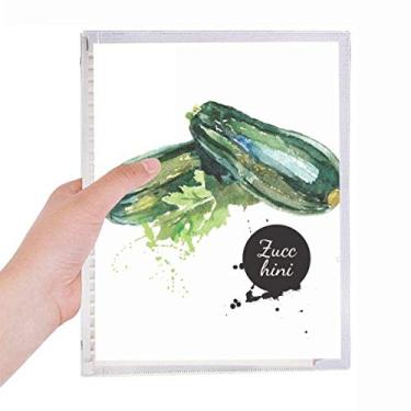 Imagem de Caderno de aquarela Zucchini saboroso com folhas soltas e saudáveis