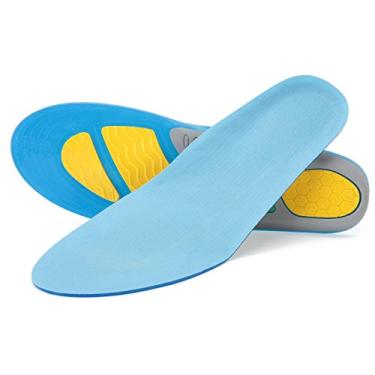 Imagem de Palmilha com suporte tridimensional em formato de U, palmilhas, calcanhar estável e amigável à pele para proteção à prova de suor masculina e feminina (G)