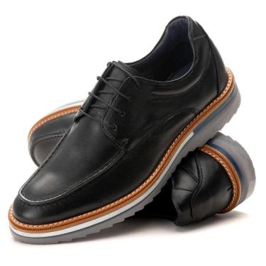 Imagem de Sapato Oxford Casual Premium de Luxo Tratorado Couro Legítimo-Masculino