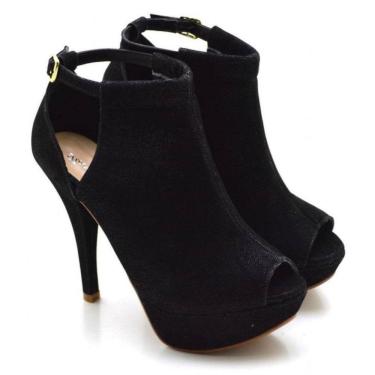 Imagem de Sandália Feminina Ankle Boot Salto Fino Alto Conforto