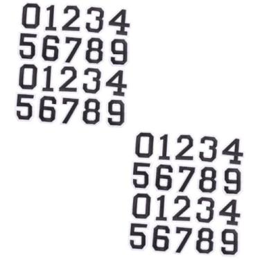 Imagem de GANAZONO 4 Conjuntos Adesivo De Camisa De Futebol Capacete De Futebol Decalques De Números Diy Adesivos De Números De Bolsa Adesivos Para Ferro Em Números Tecido Não Tecido A Fábrica Roupas